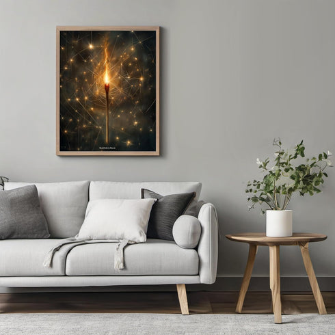 Posterizer 1 pcs-match made in heaven-cute minimal poster-Romantic Art  Gift for Men Women Entrepreneur Teens  Living Room Bedroom Decor- unframed...