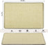 Cat Scratcher Mat, 23.6x15.7” Natural Sisal Scratching Mat with Velcro Tape,Stick on Floor and Wall Cat Scratch Pad Rug, Horizontal Cat Scratch Ma...