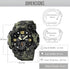 Gosasa Men's Large Face Outdoor Sports Watches Military S-Shock Watch Waterproof, Backlight, Alarm, Stopwatch Features - Rugged Wristwatch for Tra...