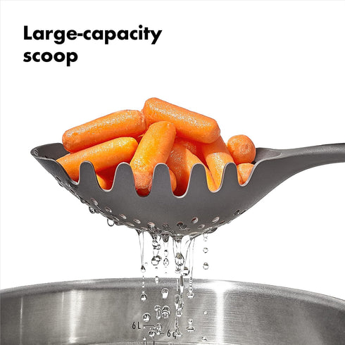 OXO Good Grips Pasta Scoop Strainer,Gray...