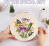 Offizon 3 PCS Embroidery Kit for Beginners - Cross Stitch DIY Craft Set, Flower Embroidery Accessories & Hoop Included, Hand Embroidery Kit for Ad...