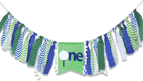 Golf High Chair Banner for 1st Birthday - First Birthday Decoration for Baby's,The First Gift for The Birthday Party,Photo Props For Birthday Part...