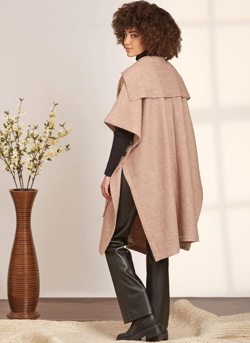 Simplicity Misses' Ponchos Sewing Pattern Kit, Code S9649, Sizes S-M-L-XL-XXL, Multicolor...