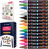 Paint pens for rock painting - Wood, Glass, Metal and Ceramic Works on almost all surfaces set of 15 Vibrant Medium tip Oil Paint Marker Pens, Qui...