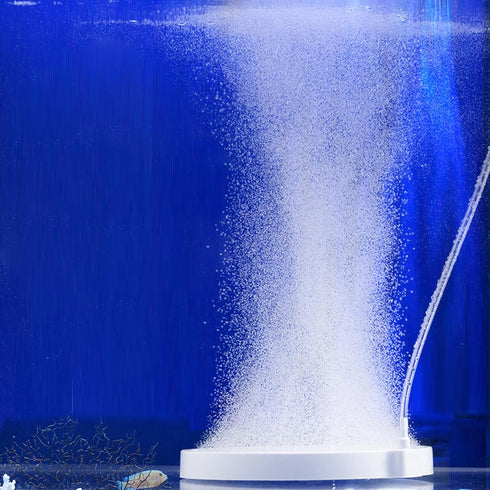 UPETTOOLS Air Stones for Fish Tank - 3.2 Inch Aquarium Bubbler Stone Dissolved Oxygen Diffuser, Super Quiet Nano Airstone Aerator Stone with Airli...