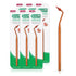 GUM Stimulator Permanent Handle - 1 Rubber Tip Included - Long Handled Massager for gums - Remove Plaque & Promote Gum Health, 1ct (6pk)...