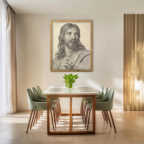Posterizer 1 pcs-Bust of the Adult Christ painting poster-Religious Posters-Gifts for Christians -Decor for Church, Sunday School Classroom- unfra...