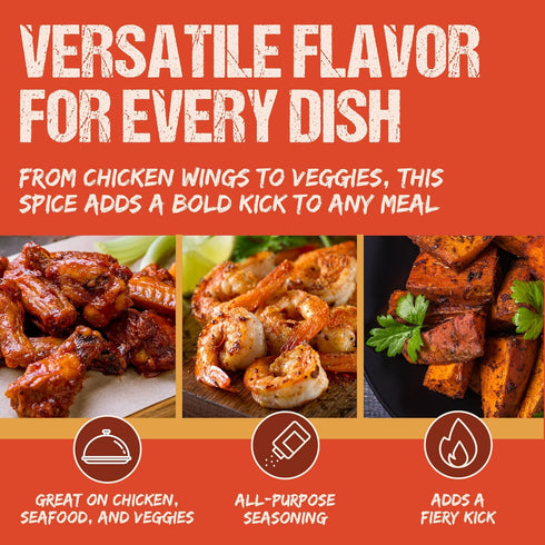 The Spice Lab Nashville Hot Chicken Seasoning - All Purpose Spicy Dry Rub for Chicken Wing Dust Seasoning - Gluten Free & Kosher Southern Flavor –...