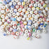 ToBeIT 100pcs Flower Ceramic Beads Craft Porcelain Bead Colorful Bead Set Chinese Handmade Spacer Ceramic Beads for Jewelry Making Necklace Bangle...
