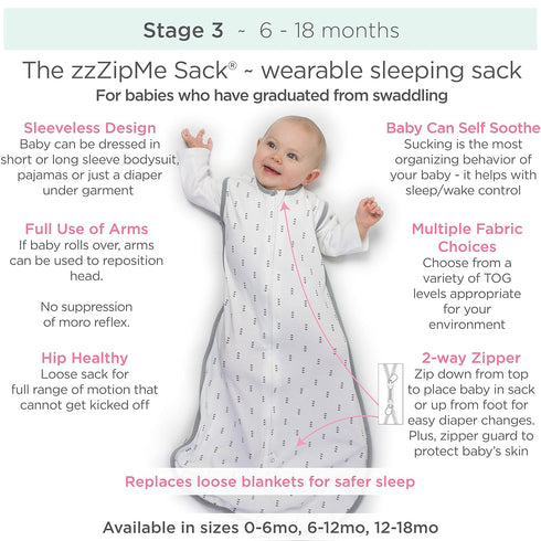 SwaddleDesigns Soft Fleece Sleeping Sack, Hedgehog, Black, Medium, 6-12 Months, Wearable Blanket with 2-Way Zipper...