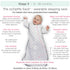 SwaddleDesigns Soft Fleece Sleeping Sack, Hedgehog, Black, Medium, 6-12 Months, Wearable Blanket with 2-Way Zipper...