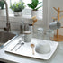 Kitchen Details Countertop Draining Tray | Dimensions: 18"x 15"x 1"| Designed for Stand Alone Dish Racks | Durable | Prevents Water Build Up | Whi...