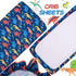 Cloele Dinosaur Fitted Crib Sheet for Boys 1 Pack Baby Nursery Sheet Soft Cozy Bed Sheet for Standard Crib and Toddler Mattresses - Navy Crib Matt...