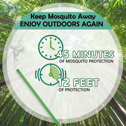 Mosquito Repellent Incense Sticks Outdoor Patio, 60pcs Citronella Repellent Incense Sticks, Deet Free Natural Organic Mosquito Barrier Mosquito Re...