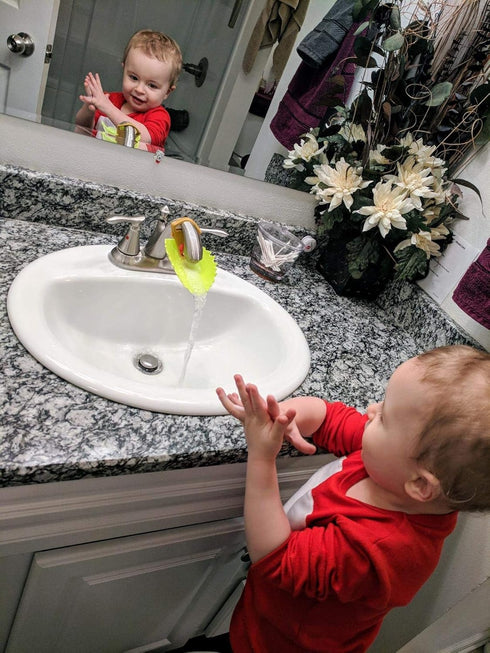 Honbay 2PCS Leaf Faucet Extender Sink Handle Extender Safe and Fun Hand-Washing Solution for Children...