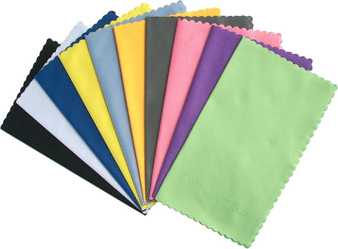 10-Pack Microfiber Cleaning Cloths for Smart phones, Laptops, Tablets, Lenses, LCD Monitor, TV, Camera, Glasses, Optics Etc...