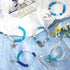 SUNNYCLUE 1 Box 270Pcs Bracelet Making Kit Ocean Theme Bracelet Set Colorful 8mm Glass Beads Mermaids Shells Seahorses Charms for Jewelry Marking ...