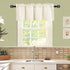 JIUZHEN Valance Curtains for Kitchen Window Valances for Living Room/Basement Window Curtains Bathroom Thermal Insulated Short Rod Pocket Curtain ...