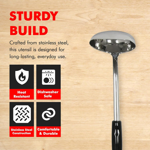 Chef Craft Select Ladle, 13 inch, Stainless Steel...