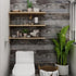 Yun-aeon Gray Wood Peel and Stick Wallpaper 17.3" X 120"Self Adhesive Wallpaper Backsplash Line Removable Wall Paper Bathroom Old Furniture Renova...
