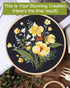 Santune 3 Pack Flower Embroidery Kit for Beginners Adults Cross Stitch Kits for Beginners Hand Embroidery with Plant Patterns and Instructions DIY...