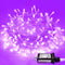 JMEXSUSS Purple Halloween Lights Clear Wire, 66ft 200 LED Purple String Lights Indoor Outdoor Waterproof, Purple Christmas Lights Plug in for Chri...