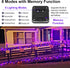 YAOZHOU Halloween Decor Outdoor Solar String Lights, Purple Orange IP67 Waterproof 2 Pack Total 200 LED 66FT 8 Modes Fairy Lights, Outside Fall De...