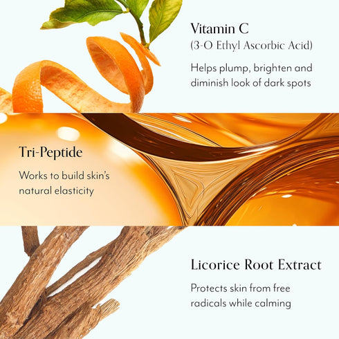 Bliss Bright Idea Vitamin C + Tri-Peptide Collagen Brightening Face Skincare Serum - Anti Aging, Reduces Dark Spots, Boosts Skin Elasticity - Clea...