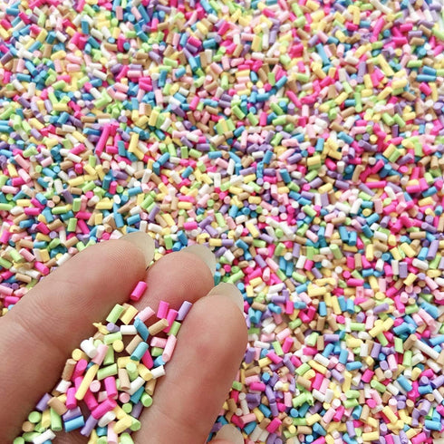 EHOPE 50G Fake Sprinkles Polymer Sprinkles Resin Sprinkles Clay Sprinkles for Resin Nail Art Slices Fake Candy Sprinkles for Nail Art DIY Crafts C...