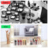2pcs Makeup Organizer - Makeup Brush Holder Storage Organizer with 7 Slots,Clear Makeup Organizer for Cosmetics, Nail Polish, Art Supply, Bathroom...