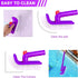 Professional Luxury Pool Step & Corner Brush, 180 Degree Rotation Handle Scrub Brush, for Above Ground & Inground Swimming Pools, Spas & Hot Tubs,...