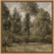 InSimSea Square Framed Canvas Wall Art, Farmhouse Poplars Natural Landscape Wall Art Prints, Classical Oil Painting Home Decor for Bedroom Living ...