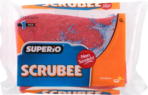 Non-Scratch Cellulose Sponge Kitchen Scrub Sponge with Scouring Pad Set, Good for Non-Stick Cookware Frying Pan, Pot, Counter Top, Sink Scrubbing,...