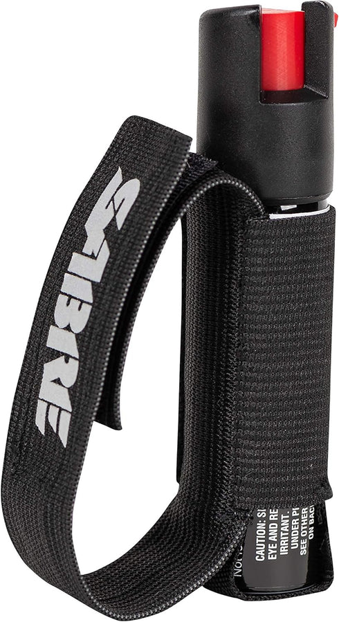SABRE Runner Defense Spray, 3-in-1 Formula Contains Pepper Spray, CS Military Tear Gas & UV Marking Dye, Max Strength, Reflective Hand Strap For E...