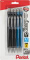 Pentel Sharp Mechanical Pencil (0.7mm), Black & Blue Barrel, 5 pack (P2057BP5AC)...