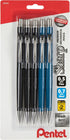 Pentel Sharp Mechanical Pencil (0.7mm), Black & Blue Barrel, 5 pack (P2057BP5AC)...