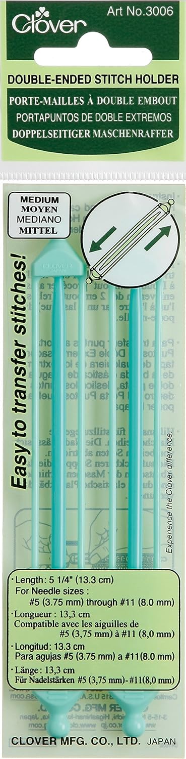 Clover Double-Ended Stitch Holder Medium, ys/m, Multicoloured......