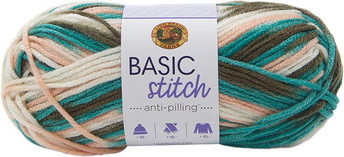 LION BRAND YARN COMPANY Yarn Basic Stitch GRO, Meadow Grove...