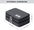 MIRLEWAIY Travel Cords Organizer Case Double-Layer Electronic Accessories Carrying Bag for Charger Cables Adapter USB Sticks Leads Memory Cards, B...