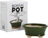 Glazed Ceramic Bonsai Pot - Decorative Planter for Dwarf Trees, Succulents, and Small Plants - Perfect for Indoor and Outdoor Gardens, Table Cente...