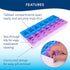 Apex Twice-A-Day Medicine Pill Organizer, Weekly Pill Dispenser, 2 Times-A-Day Vitamin Organizer, Medication Travel Case, Medicine Dispenser for A...