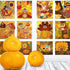 Thanksgiving Fall Window Clings Decorations, 10 Sheets Thanksgiving Window Stickers for Kids Home Office Classroom Party Glass Windows Double Side...
