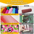 2 Rolls Deco Mesh Ribbon Rolls 10 inch 10 Yards (30 ft) Metallic Mesh Fabric with Foil Decorative Mesh Ribbon for Wreaths Christmas DIY Crafts Hal...