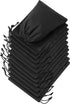 DR Black Cotton Drawstring Bags with Double String, For Pantry Gifts Kitchen Wardrobe (6 x 8 inch - 12 pack)...