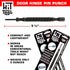 Door Hinge Pin Removal Tool – Spring Driven Door Hinge Pin Remover and Steel Faced Hammer Punch Set...