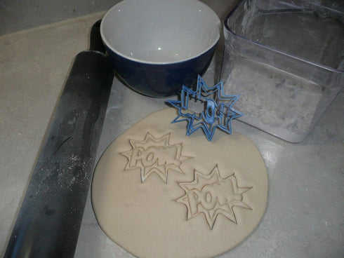 POW SIGN QUOTE SUPERHERO SUPER HERO COMIC BOOK COOKIE CUTTER MADE IN USA PR3196...