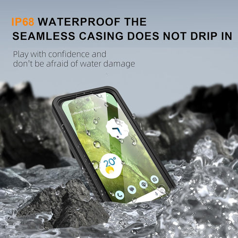 ANTSHARE for Google Pixel 8A Case, Pixel 8A Case Waterproof with Built-in Screen Protector, Full Body Sealed, Heavy Duty Shockproof Dustproof Snow...