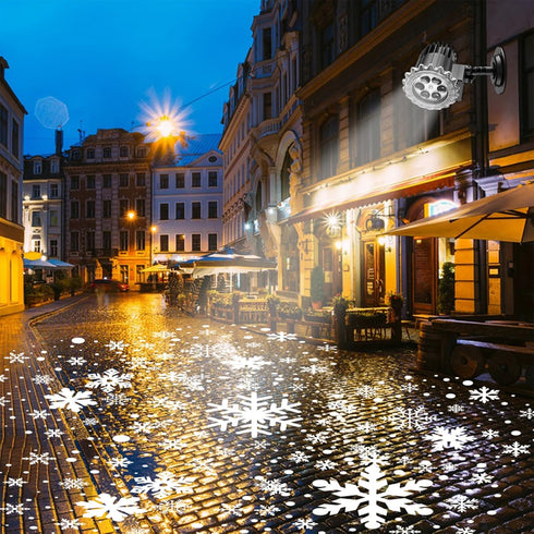Christmas Snowflake Lights,Upgraded 9W High Brightness Led Snowflake Projector Lights Outdoor,Waterproof Snowfall Projector Lights for Xmas,Party,...