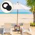 2 Pieces Silicone Patio Table Umbrella Hole Ring Plug and Cap Set for Outdoors Patio Garden Table Deck Yard, 2inch(Black)...