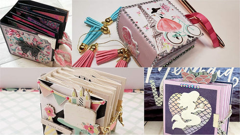 Alinacutle 3inch Mini Album Die Cut Metal Cutting Dies Paper Craft Metal Die-Cuts Handmade Album DIY Planner Scrapbooking DIY Card Metal Punch Tem...
